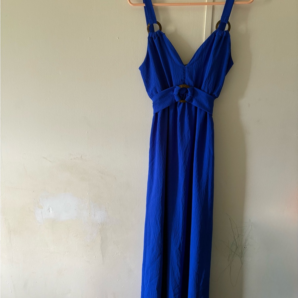Chic Royal Blue Maxi Dress